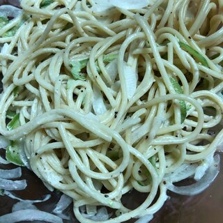 ピーマンの冷製パスタ